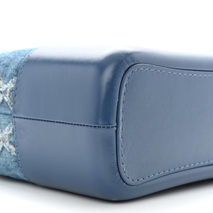Chanel Denim Calfskin Medium Gabrielle Hobo Blue 8 of 10