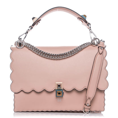 Fendi Vitello Liberty Scalloped Studded Kan I Shoulder Bag Plaster 1 of 7