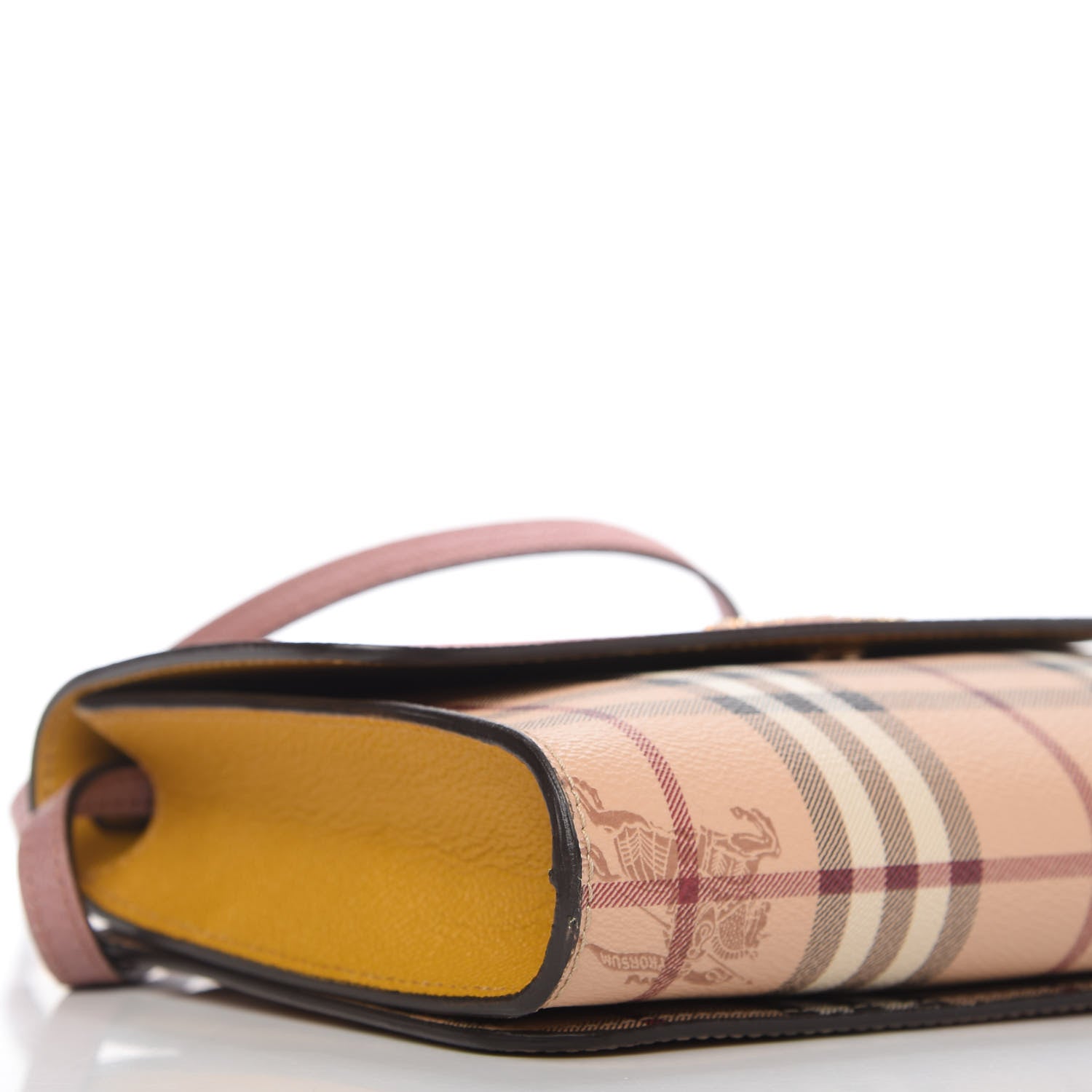 Burberry Derby Calfskin Haymarket Check Small Loxley Crossbody Cinnamon Red Multicolor 6 of 11