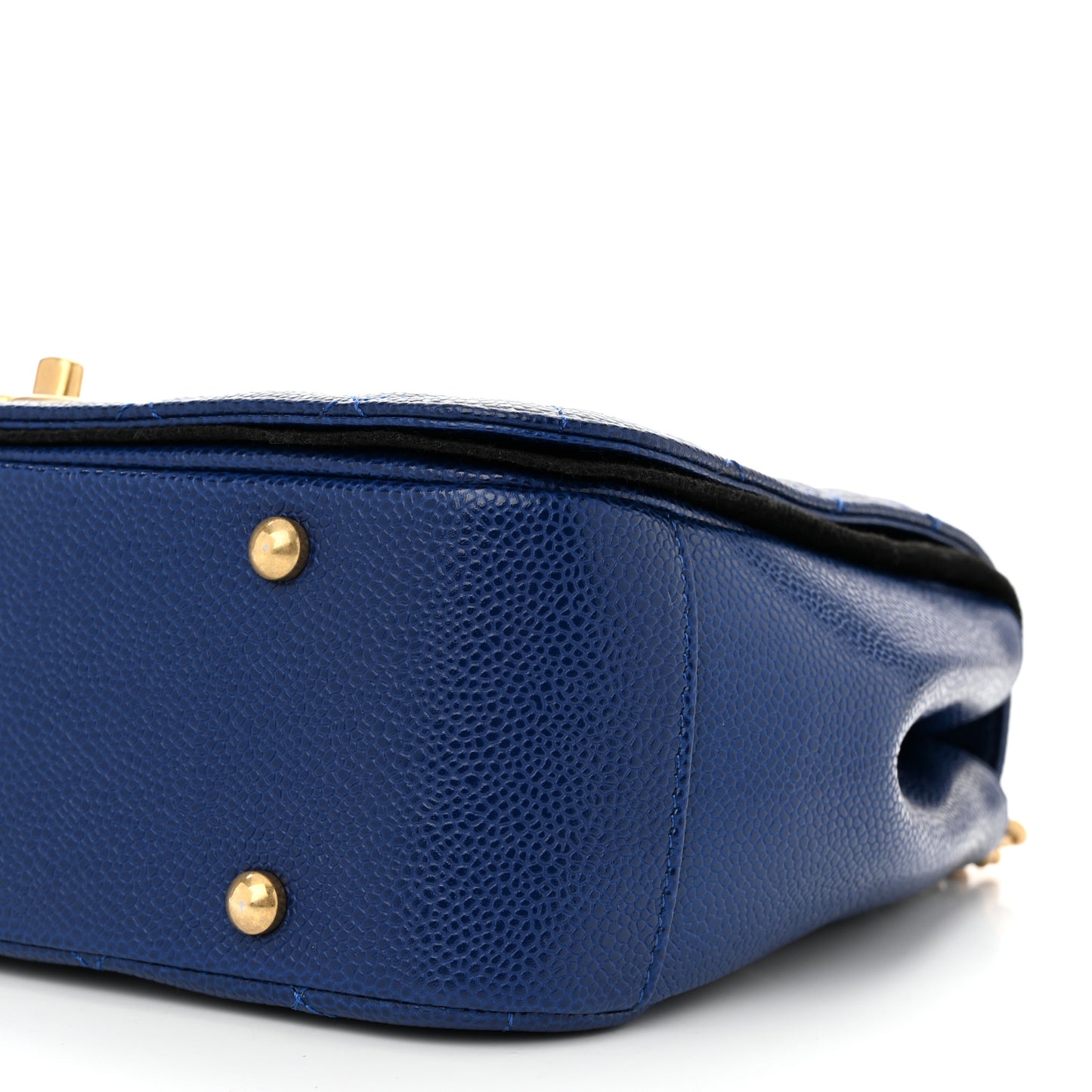 Caviar Large Carry Around Flap Bag Blue