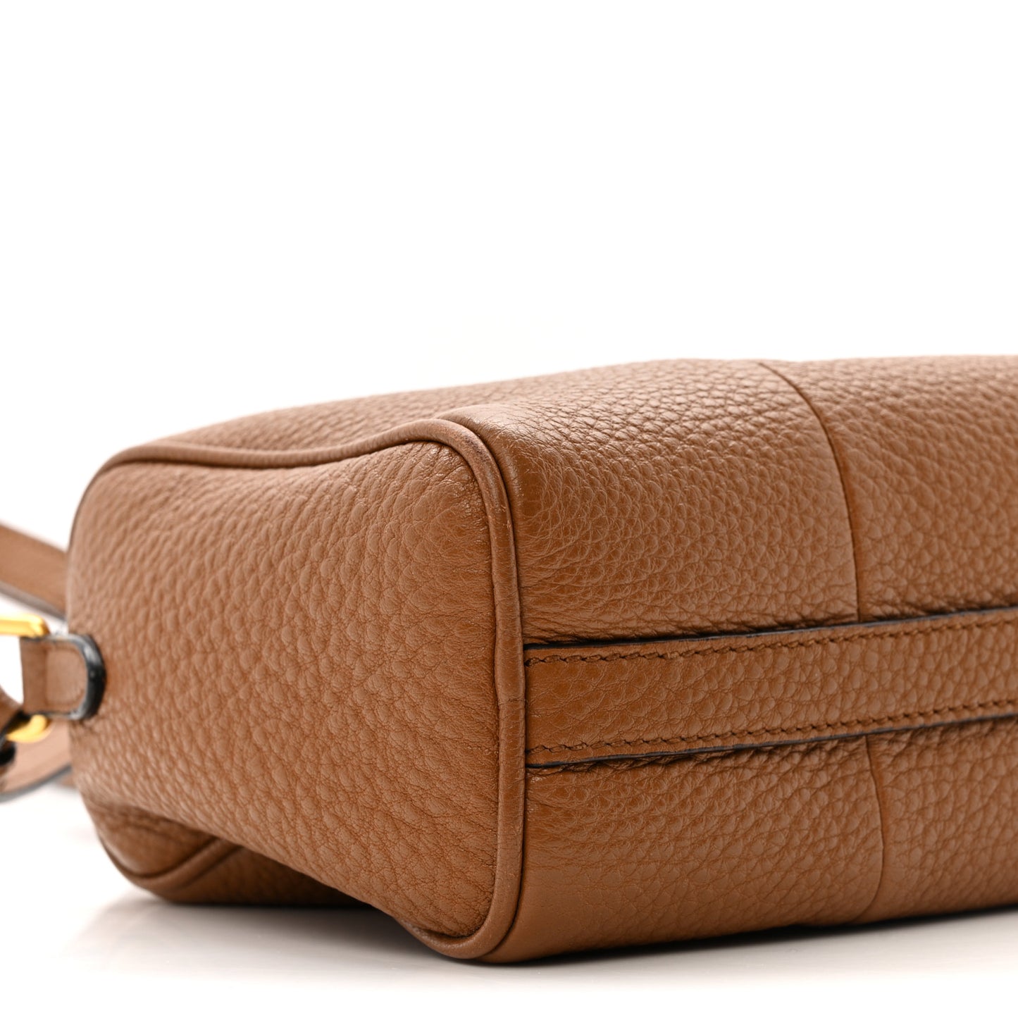 Vitello Phenix Barrel Shoulder Bag Cannella