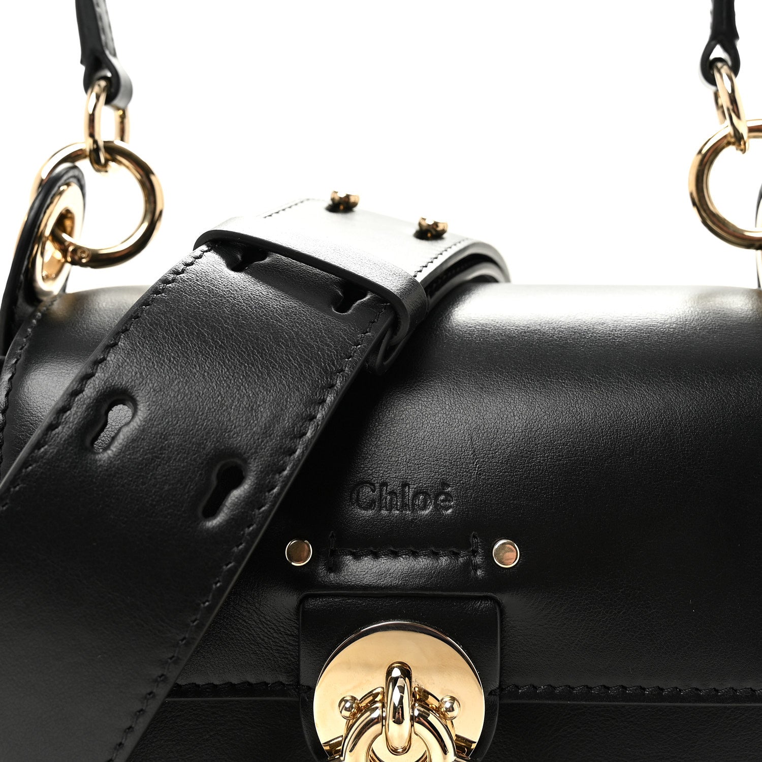 Chloe Calfskin Small Tess Bag Black 6 of 8