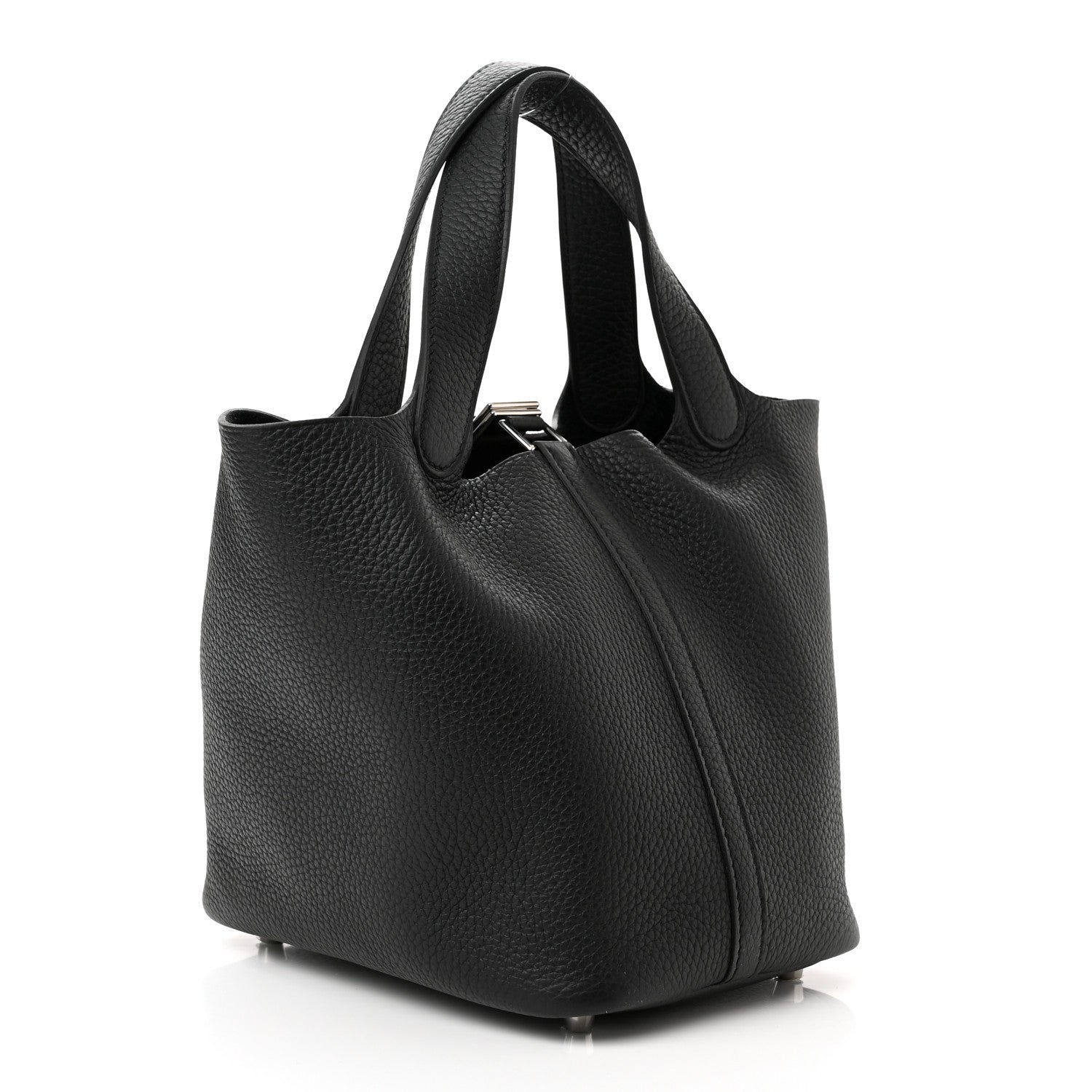 Hermes Taurillon Clemence Picotin Lock 18 PM Black 3 of 12