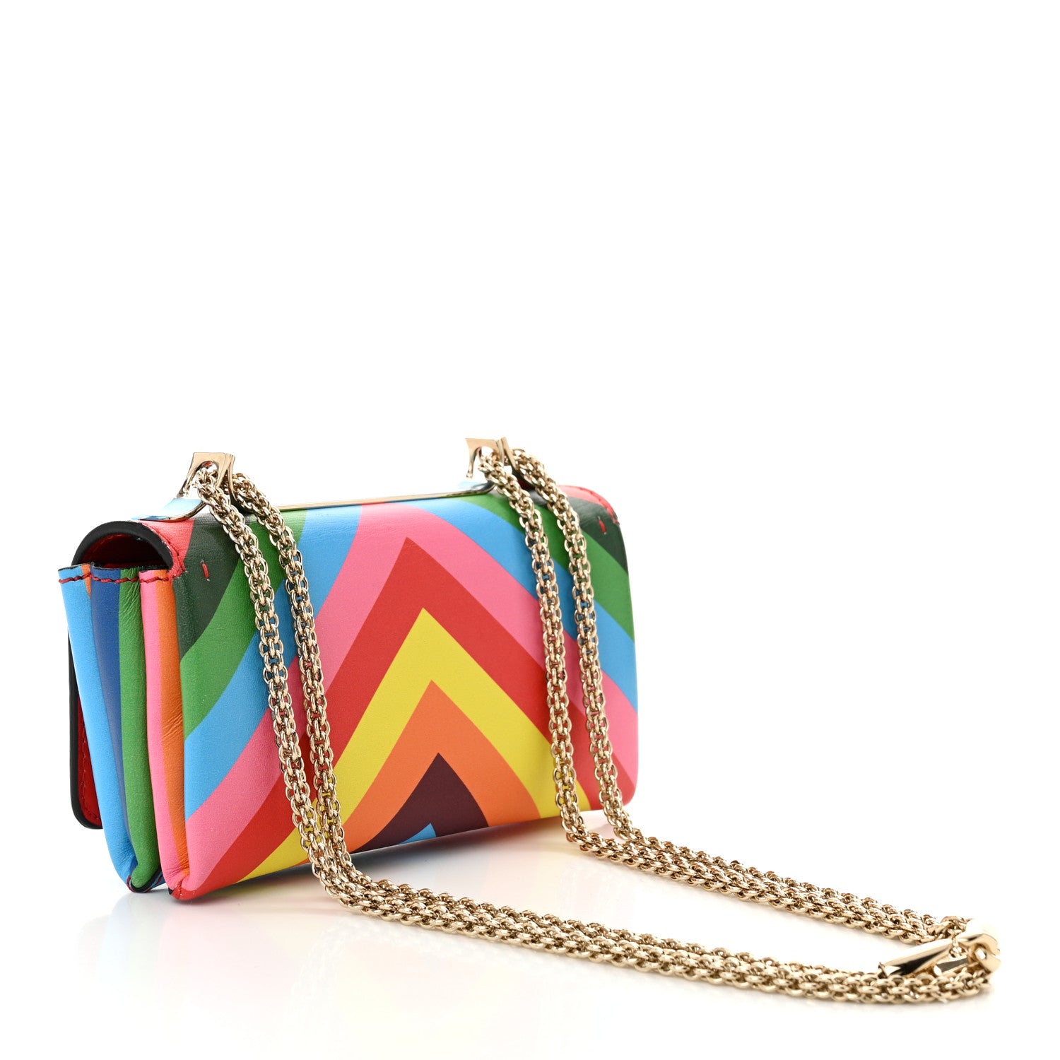 Valentino Garavani Vitello 1973 Mini Va Va Voom Chain Shoulder Bag Multicolor 3 of 10