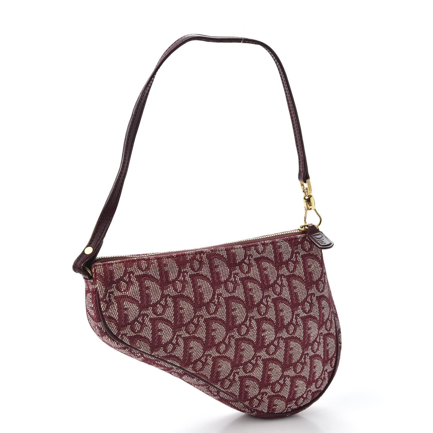 Monogram Mini Saddle Pochette Burgundy
