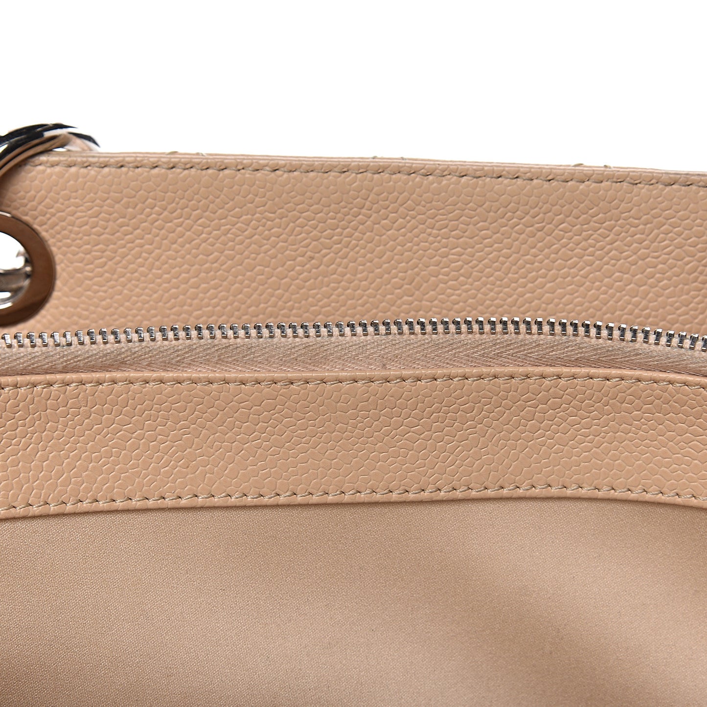 Caviar Quilted Grand Shopping Tote GST Beige Clair