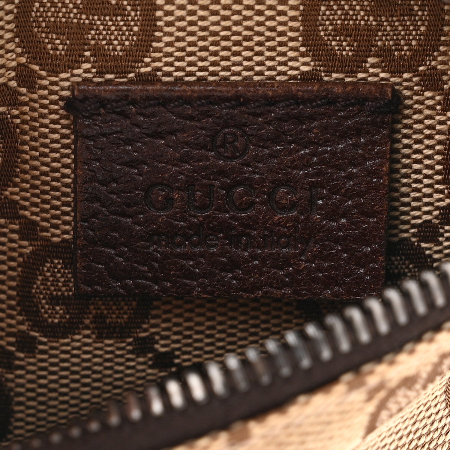 Gucci GG Monogram Double Pocket Belt Bag Dark Brown 6 of 12