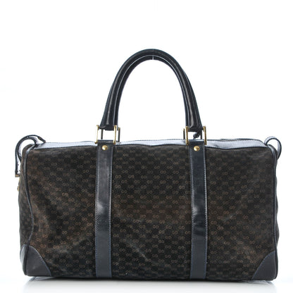 Gucci Velvet Mini GG Monogram Boston Duffle Bag Blue 1 of 15