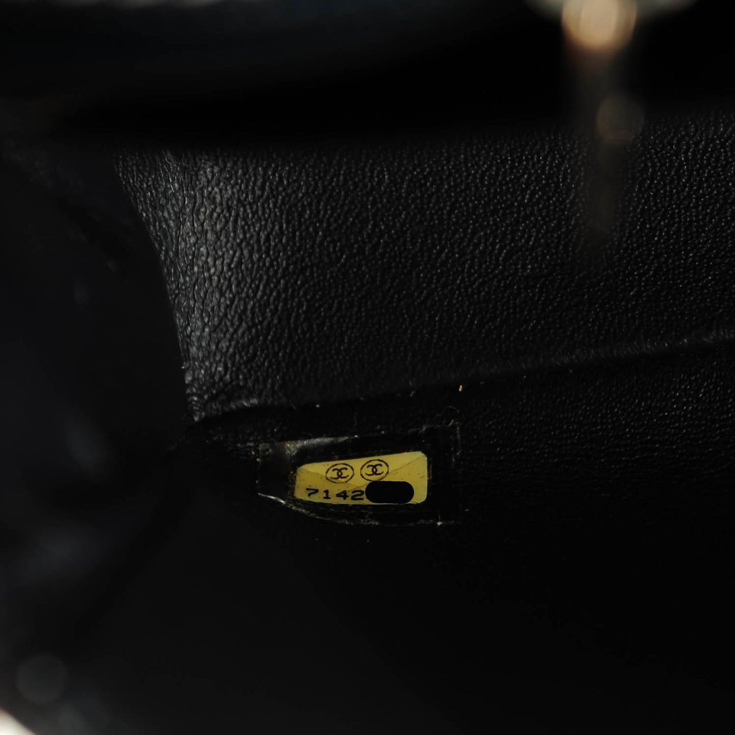 Calfskin Contrast Stitched Medium Single Flap Navy Blue