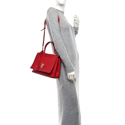 Louis Vuitton Soft Calfskin Lockme II Top Handle Rubis 3 of 16