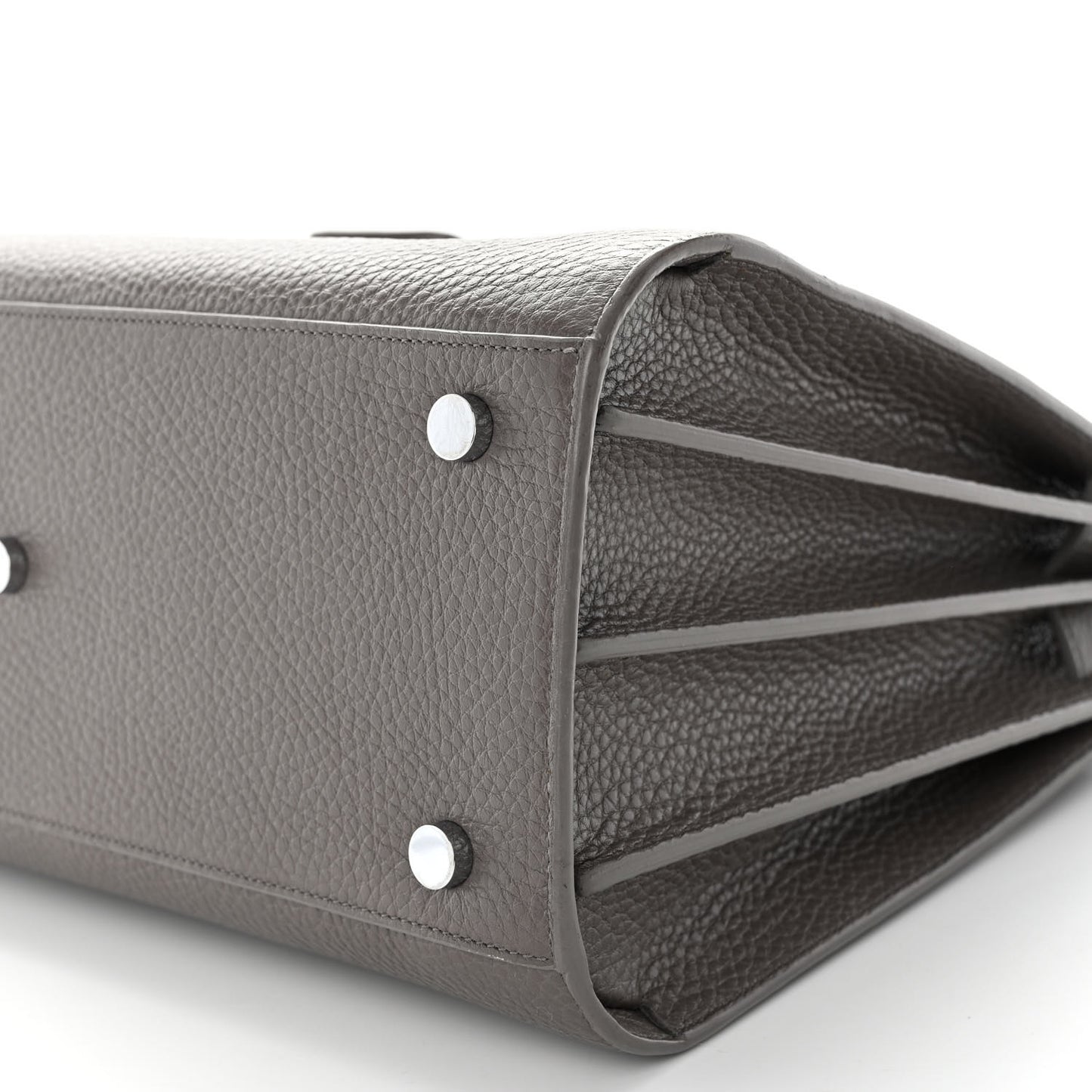 Grained Calfskin Small Sac De Jour Fog