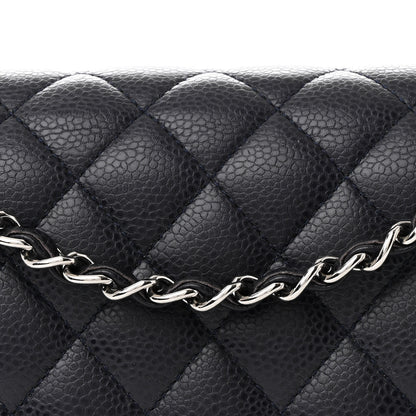 Chanel Caviar Quilted Medium Double Flap Navy 8 of 12