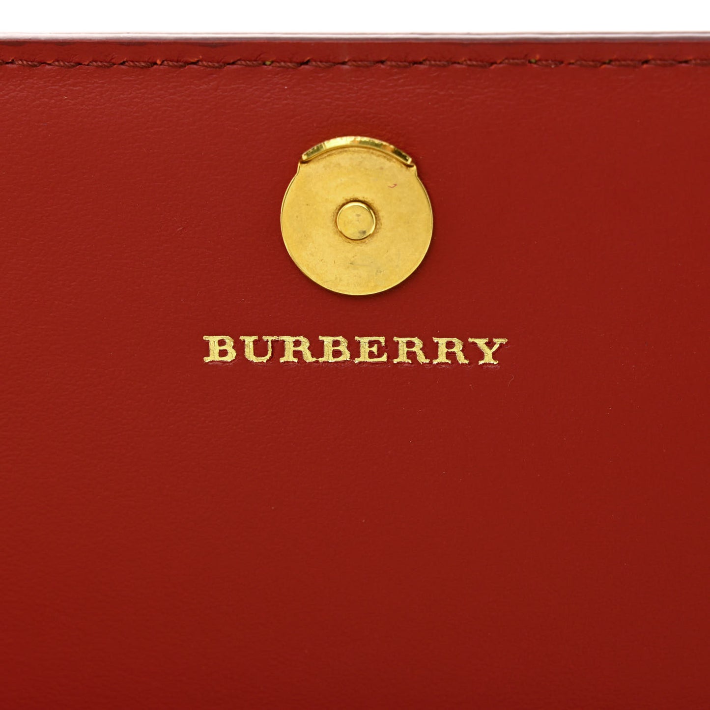 Vintage Check Henley Wallet On Chain Crimson