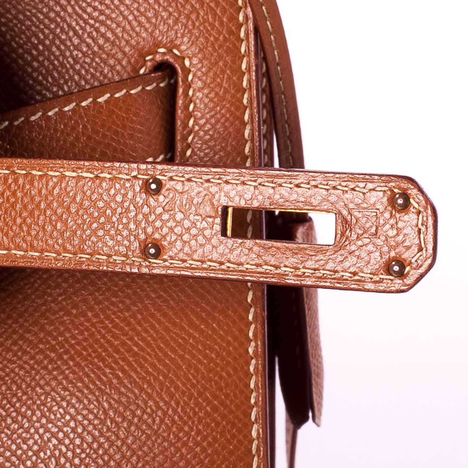 Hermes Courchevel Kelly 35 Gold 9 of 10