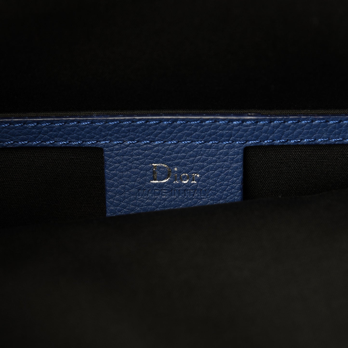 Grained Calfskin Backpack Blue