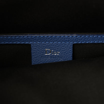 Christian Dior Grained Calfskin Backpack Blue 6 of 12
