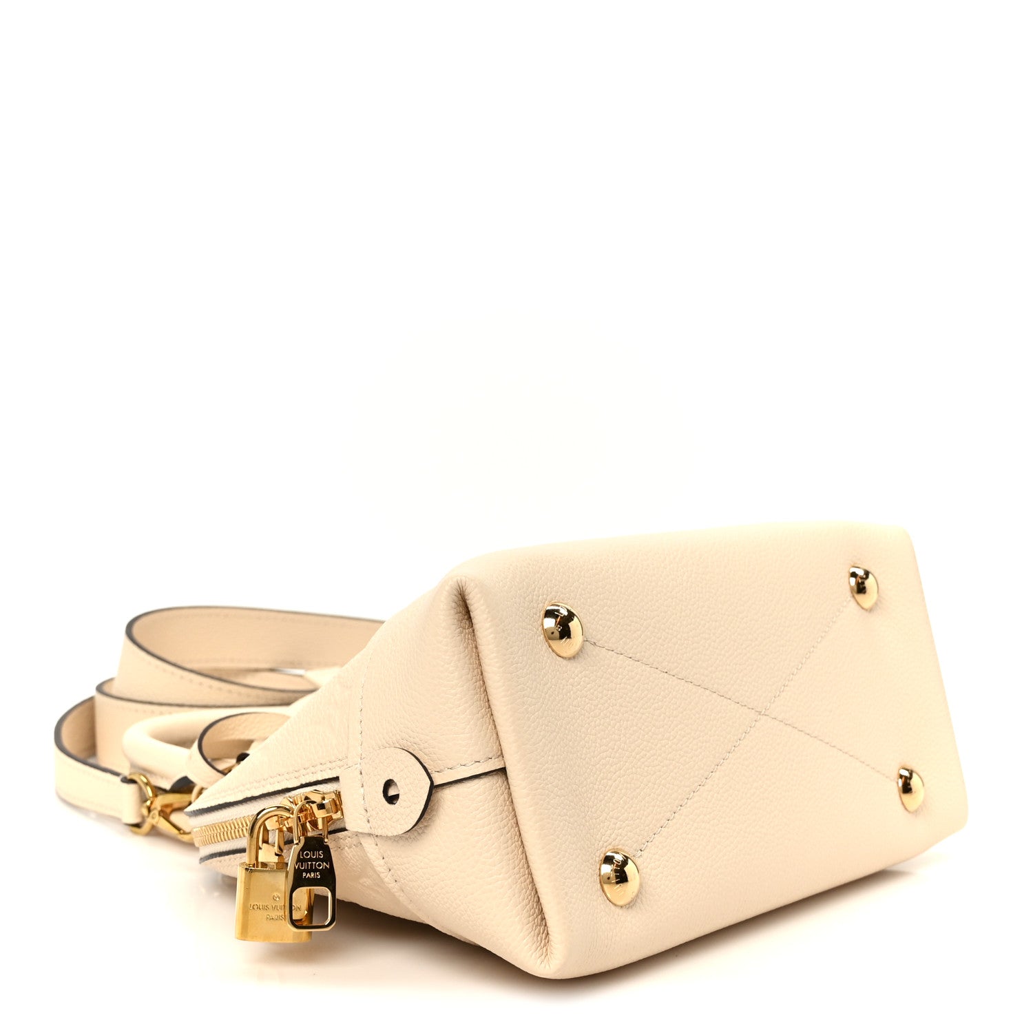Louis Vuitton Monogram Empreinte Alma BB Hazelnut Couture Creme 4 of 10