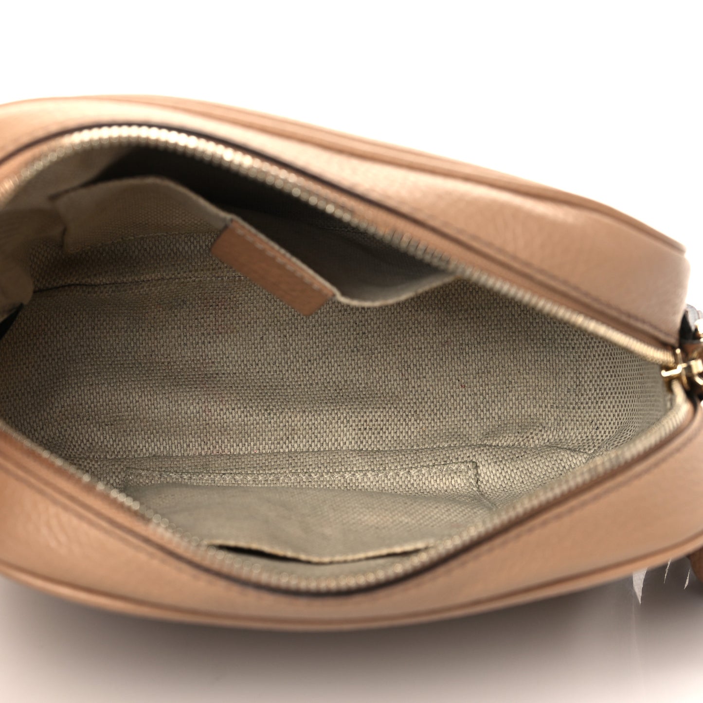 Pebbled Calfskin Small Soho Disco Bag Rose Beige