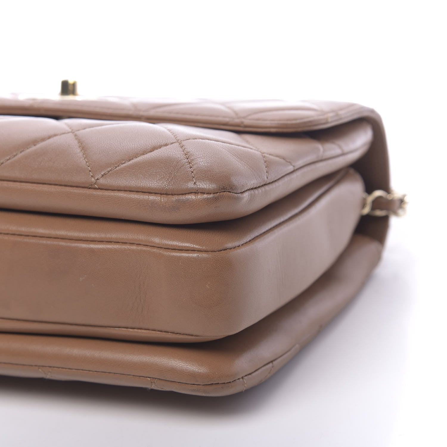 Chanel Lambskin Quilted Small Trendy CC Flap Dual Handle Bag Camel 12 of 13