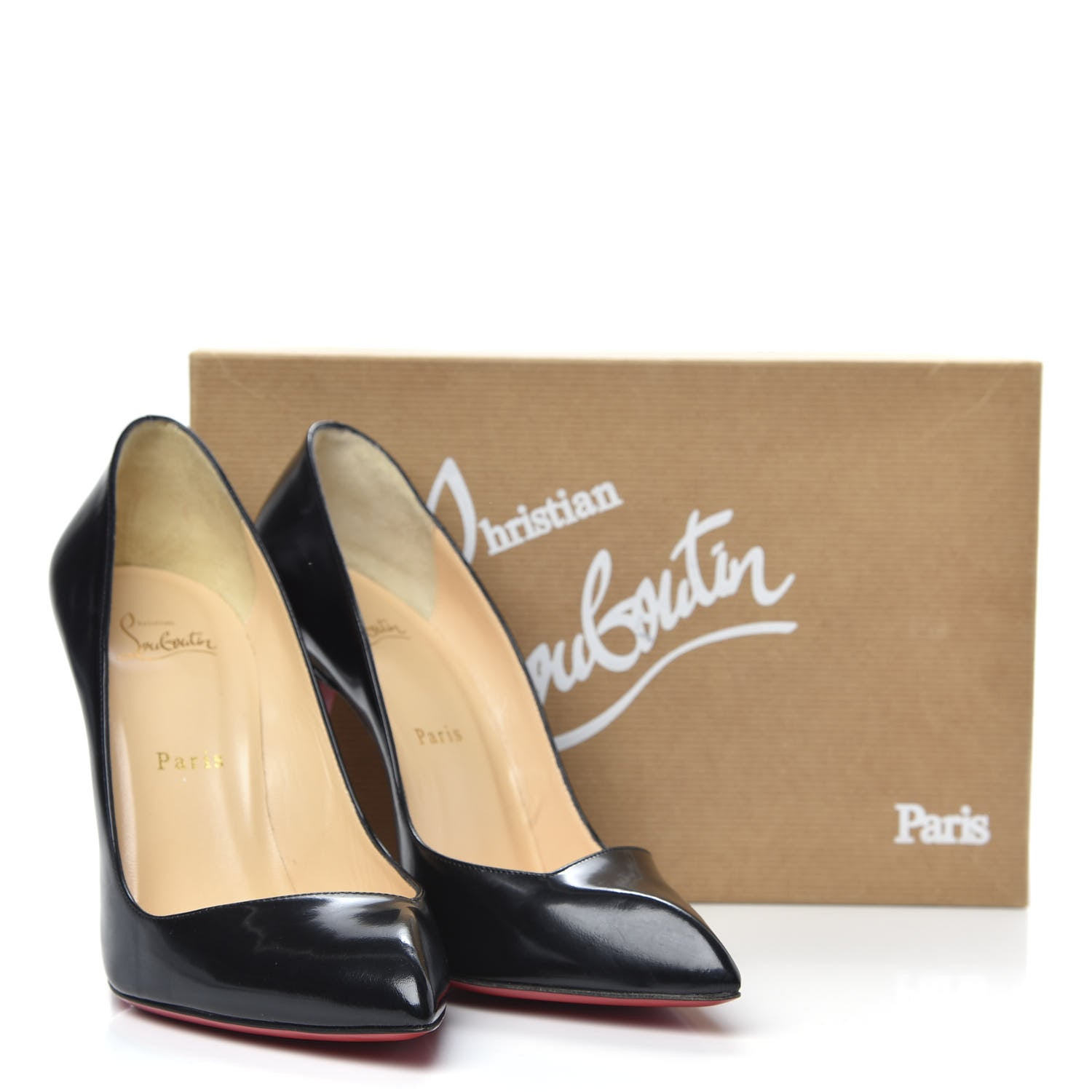 Christian Louboutin Jazz Calfskin Corneille 100 Pumps 39 Black 10 of 10