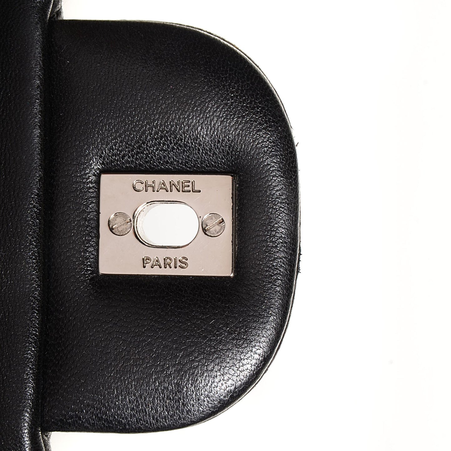 Lambskin Quilted Jumbo Single Flap Black