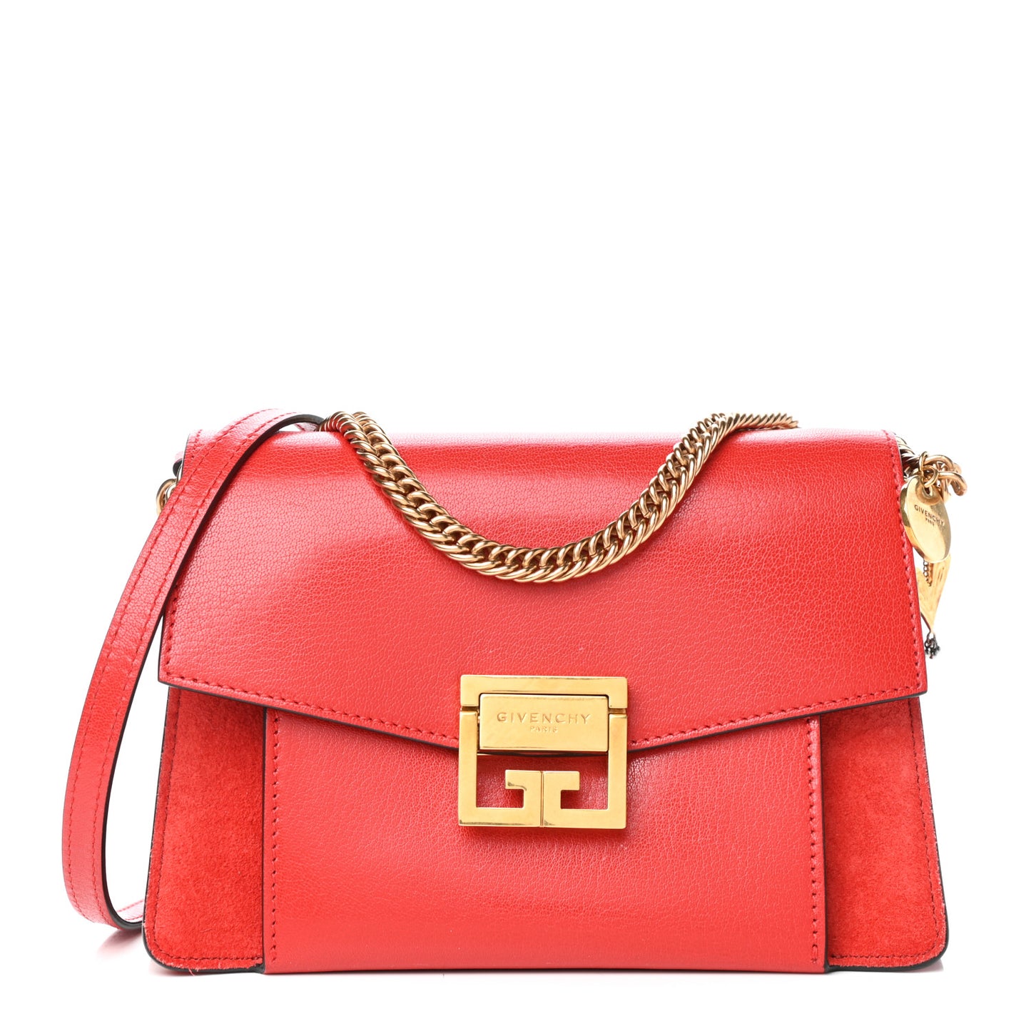 Goatskin Small GV3 Shoulder Bag Dark Orange