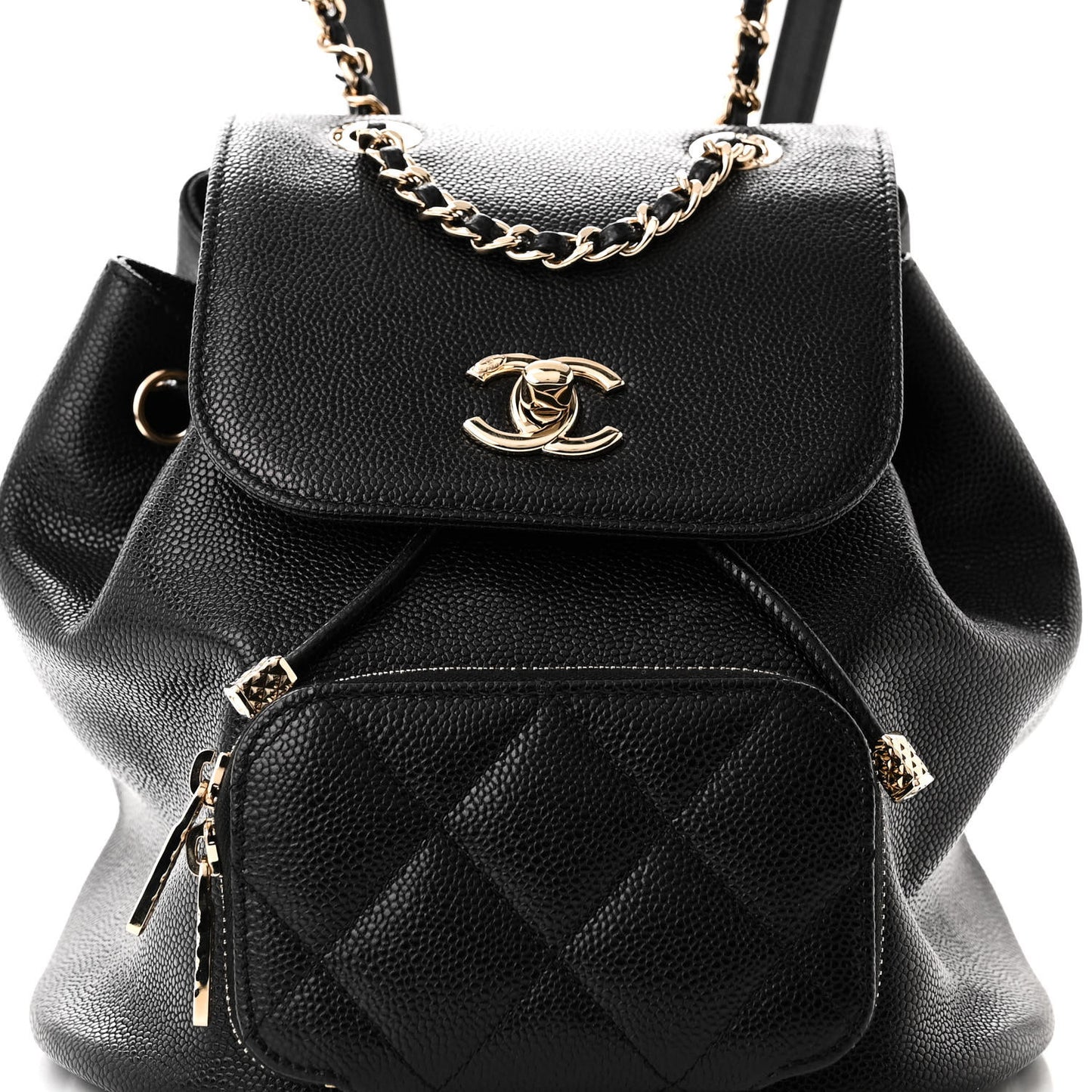 Caviar Quilted Mini Business Affinity Backpack Black