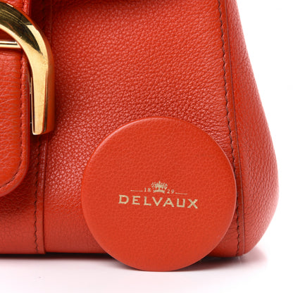 Delvaux Grained Calfskin Mini Brillant Satchel Red 10 of 13