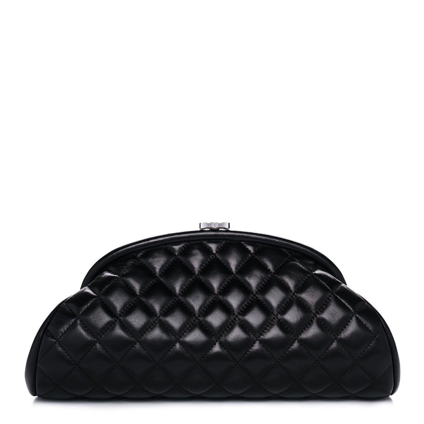 Lambskin Quilted Timeless Clutch Black