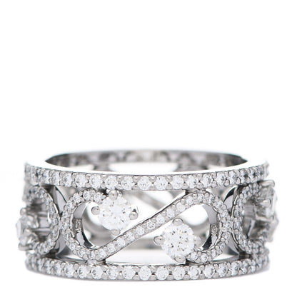 Tiffany Platinum Diamond Enchant Scroll Ring 54 7 3 of 5
