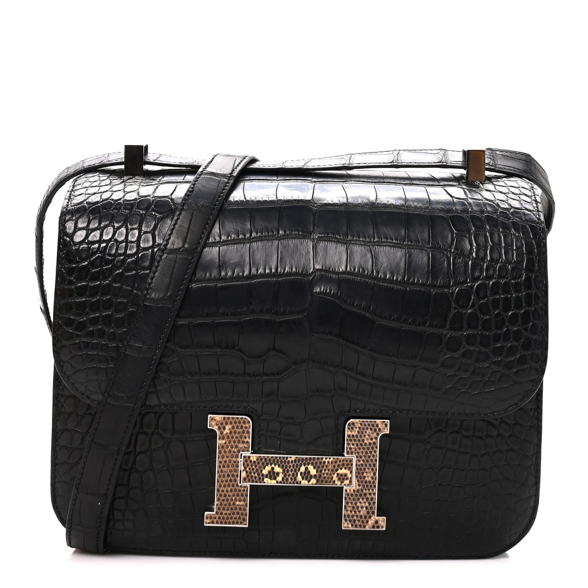Matte Alligator Lizard Constance 24 Black Ombre
