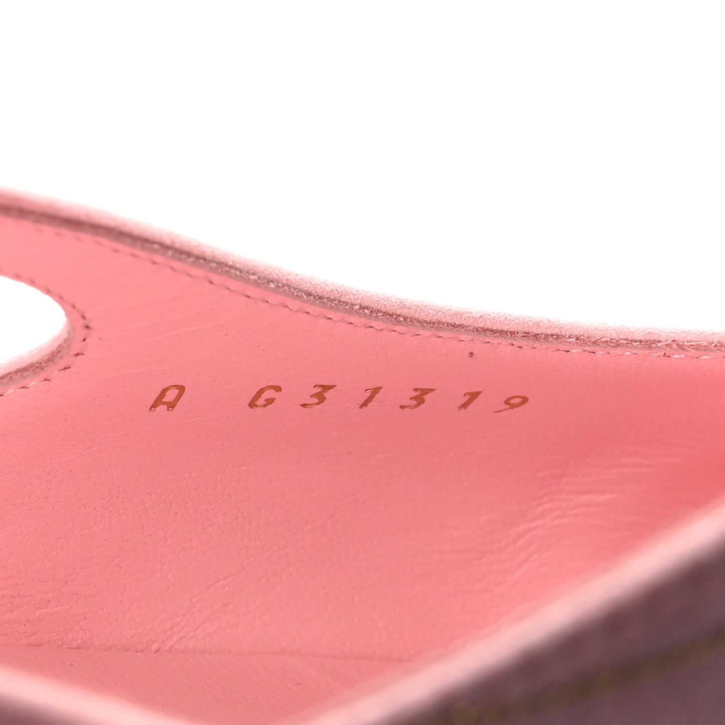 Suede Crystal Grosgrain Cap Toe CC Slingback Flats 40 Pink Gold Black