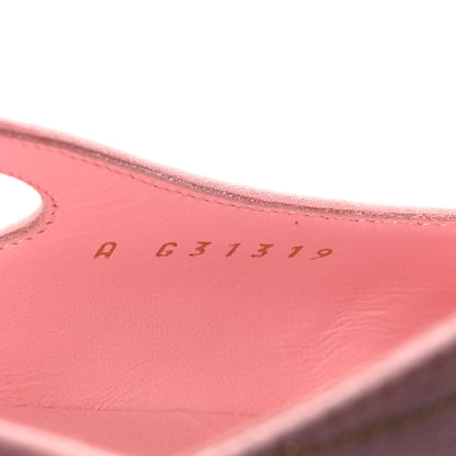 Chanel Suede Crystal Grosgrain Cap Toe CC Slingback Flats 40 Pink Gold Black 9 of 10
