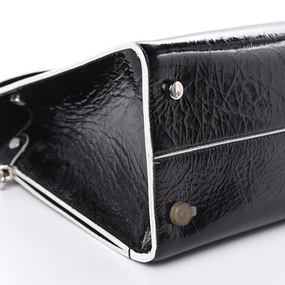 Christian Dior Crinkled Calfskin Medium Diorever Flap Black 8 of 11