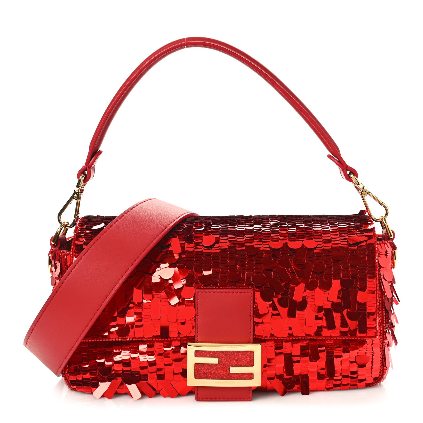 Sequin Paillettes Vitello Grace Sex and the City Baguette Mattone