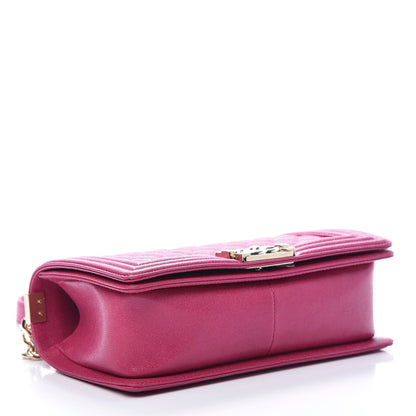 Chanel Caviar Quilted Medium Boy Flap Fuchsia 4 of 10
