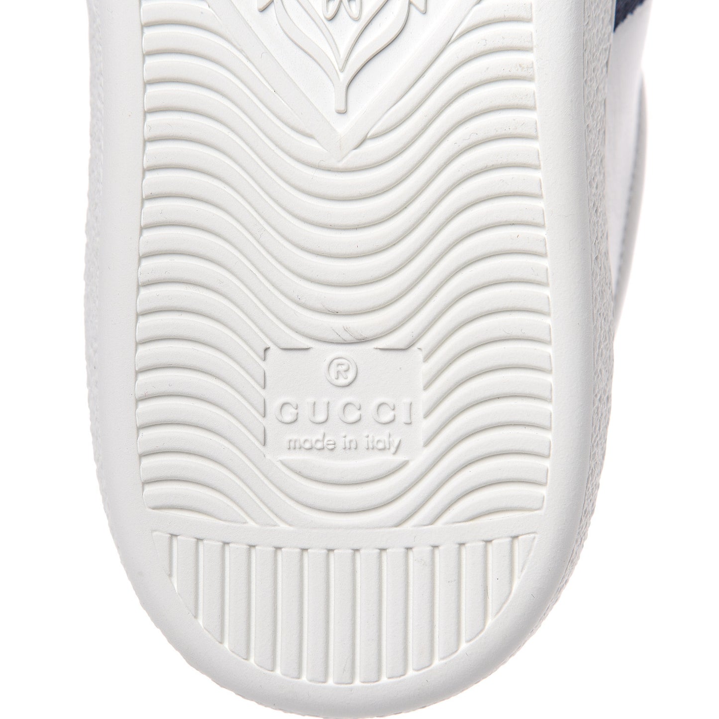 Calfskin Ayers Web Panther Embroidered Mens Ace Sneakers 7.5 White