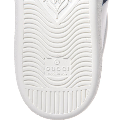 Gucci Calfskin Ayers Web Panther Embroidered Mens Ace Sneakers 7.5 White 7 of 10