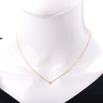 Cartier 18K Yellow Gold Diamond SM D'Amour Pendant Necklace 2 of 4