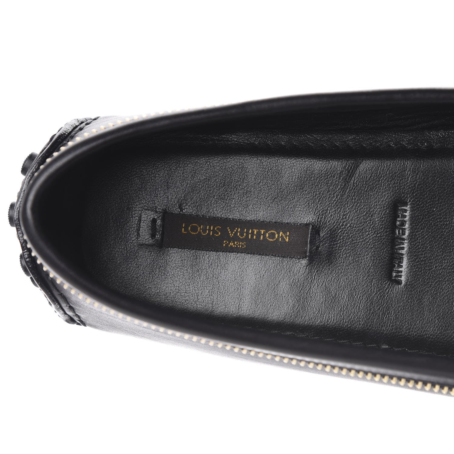Louis Vuitton Calfskin Zipper Oxford Loafers 40 Black 8 of 12