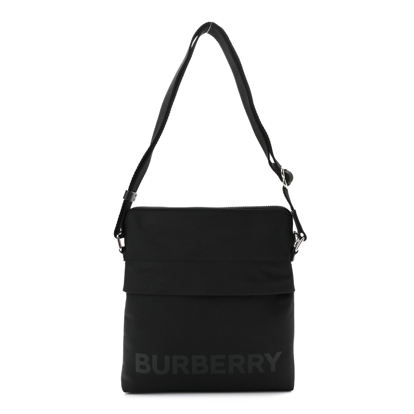 Econyl Logo Print Crossbody Bag Black