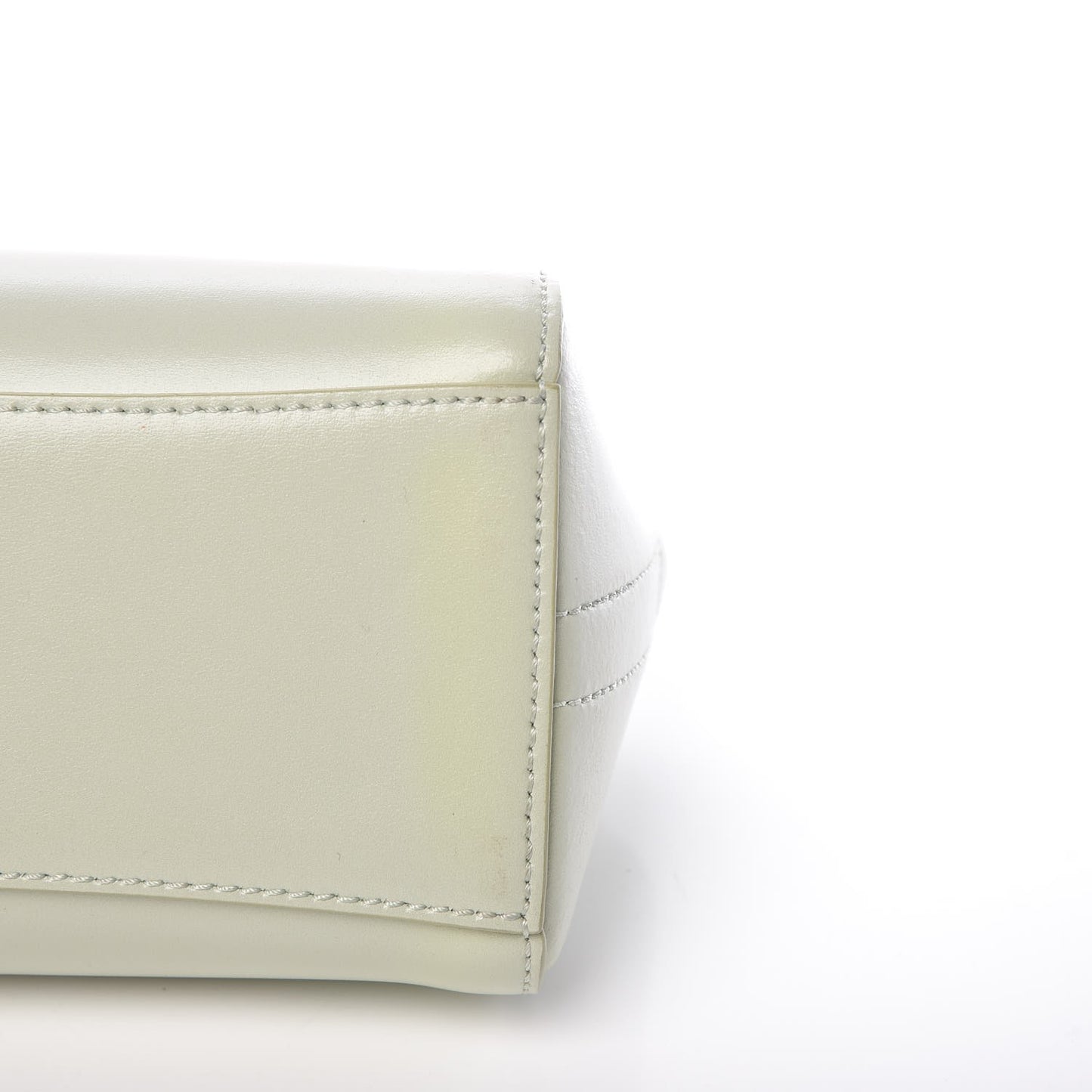 Shiny Lord Calfskin Antigona Wristlet Aqua Green