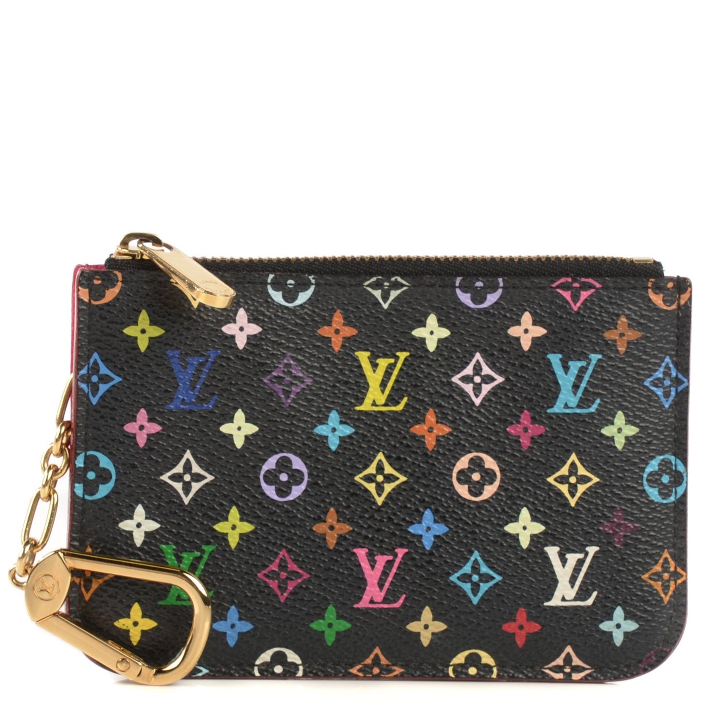 Monogram Multicolor Key Pouch Black Grenade
