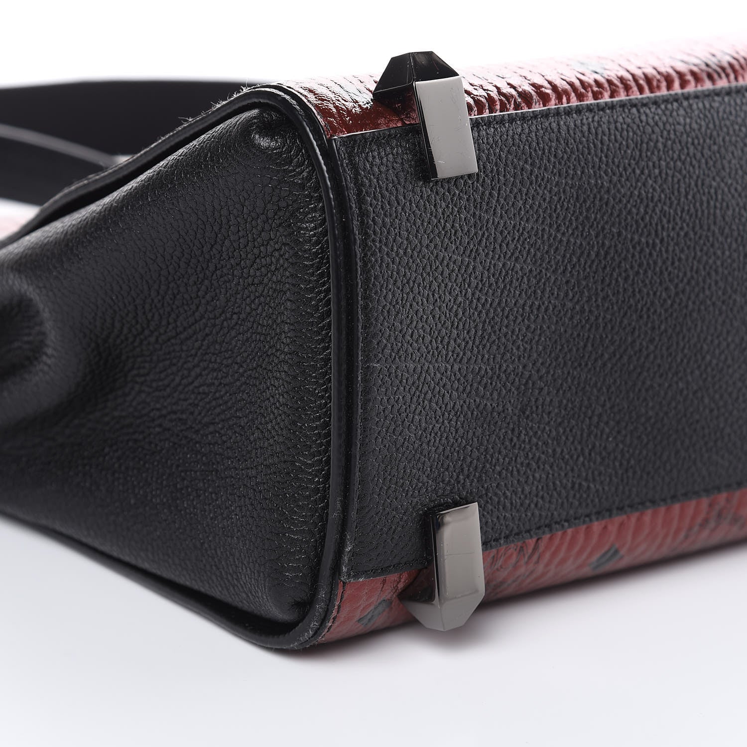 MCM Metallic Visetos Small Corina Shoulder Bag Scooter Red 7 of 10