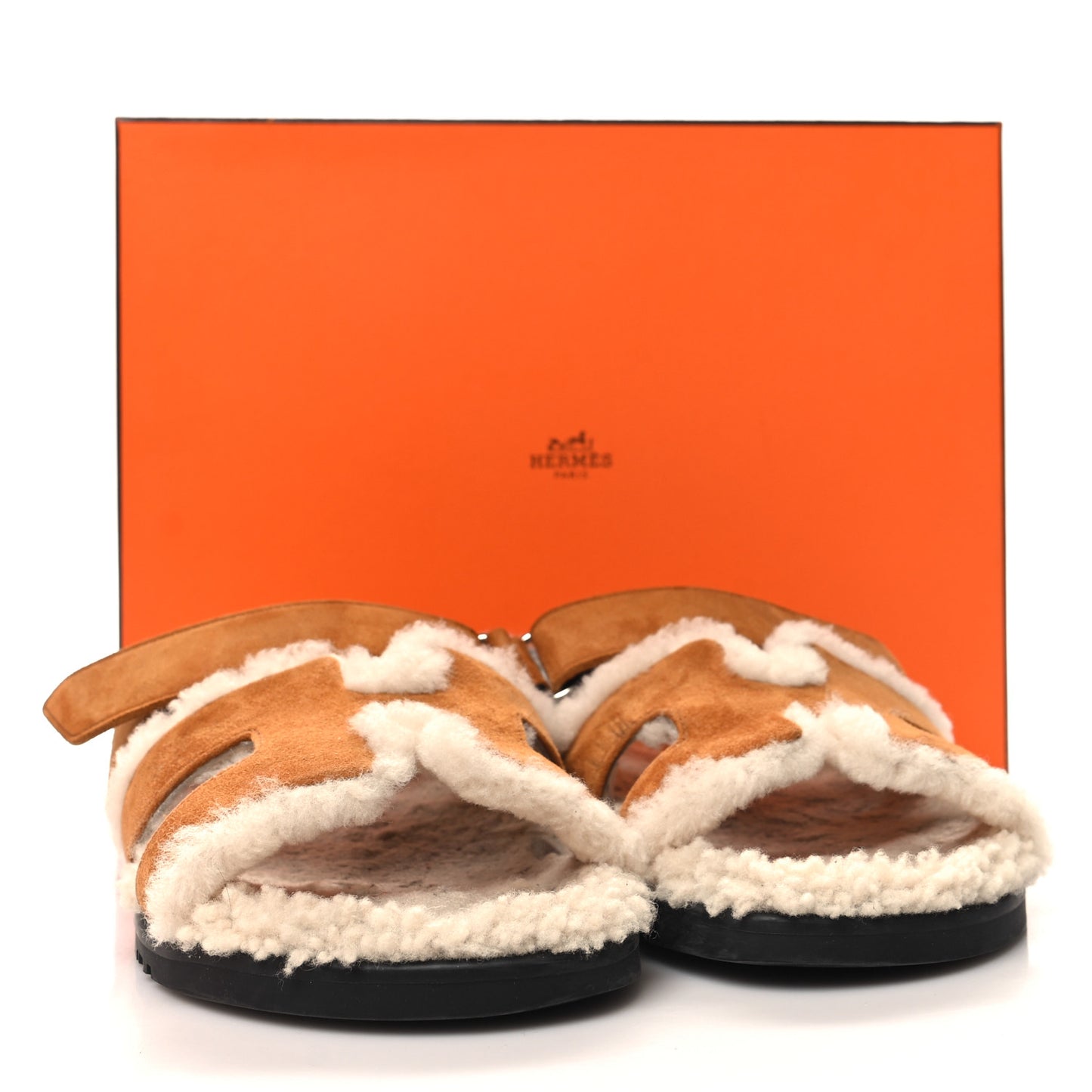 Suede Goatskin Woolskin Womens Chypre Sandals 38 Naturel Ecru