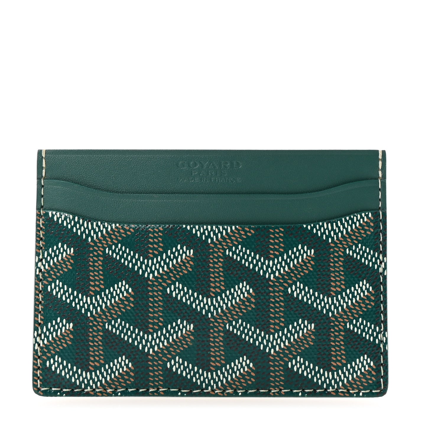 Goyardine Saint Sulpice Card Holder Green