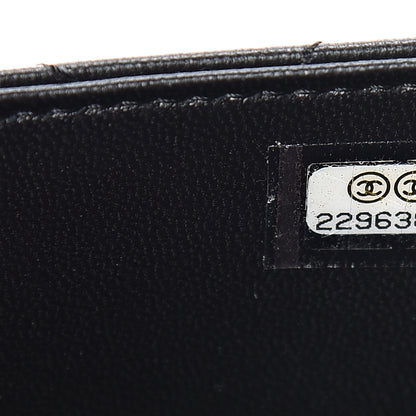 Chanel Lambskin Quilted Classic Zip Pouch Black 6 of 7