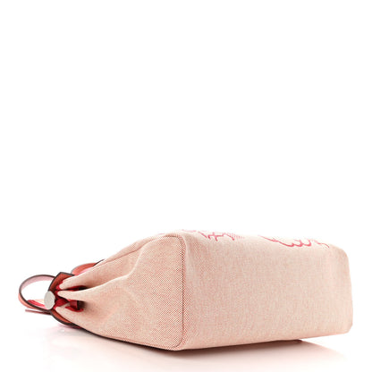 Hermes Vache Hunter Toile Pegase Pop Herbag Zip Retourne 31 PM Rouge Piment 4 of 10