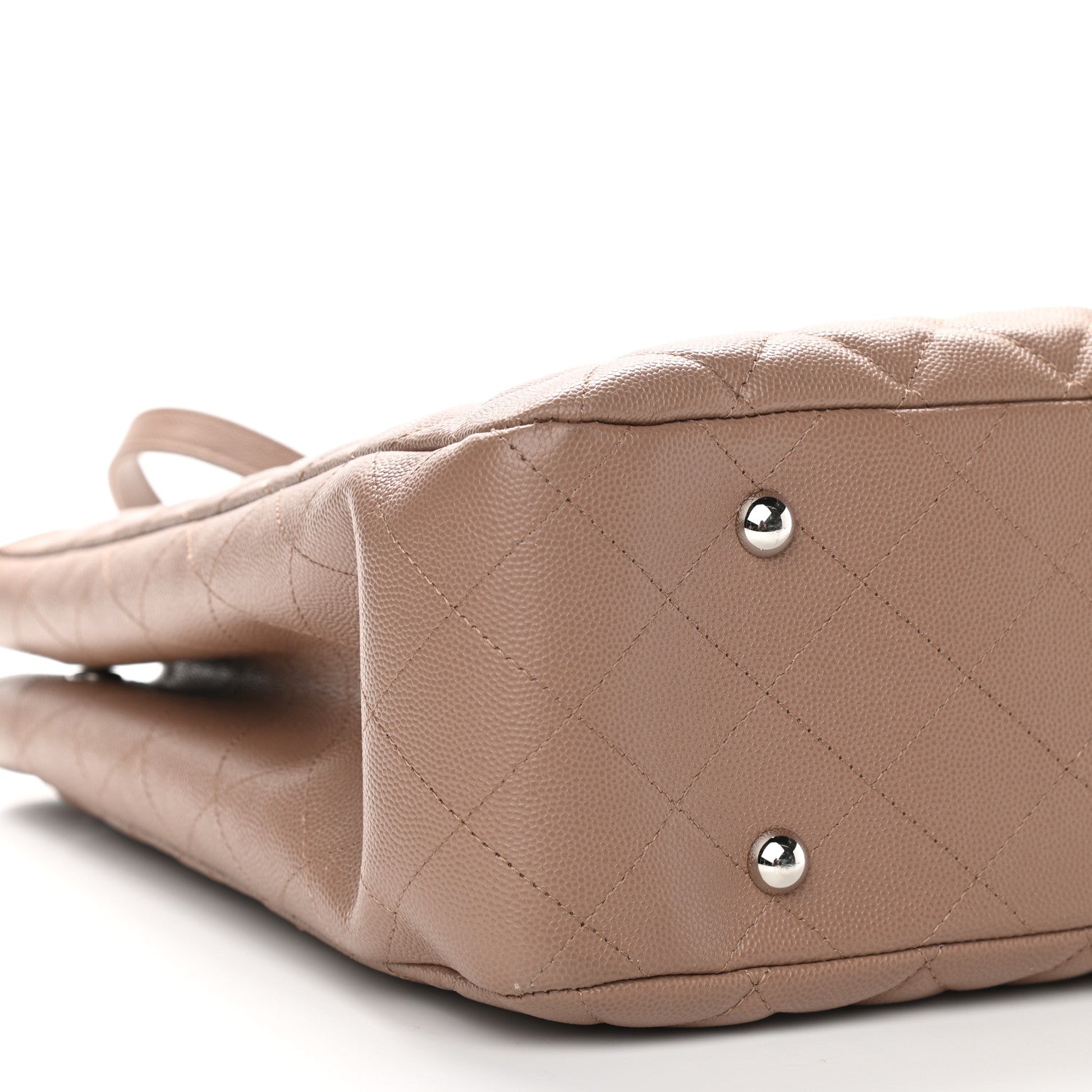 Chanel Caviar Quilted Large Shopping Tote Dark Beige 9 of 10