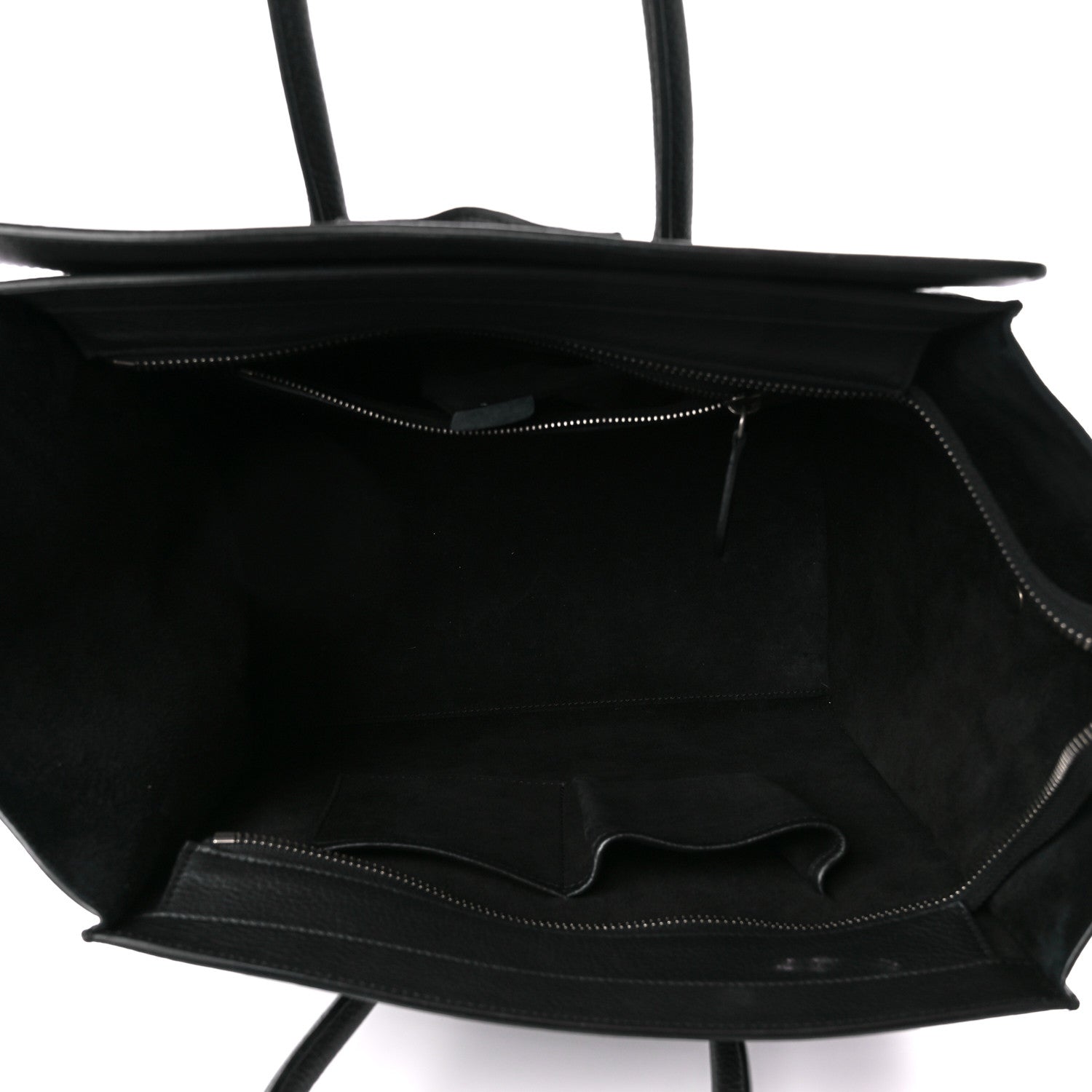 Celine Drummed Calfskin Micro Luggage Black 5 of 14